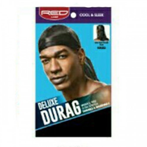 Red by Kiss Man Deluxe Durag Black HDU02